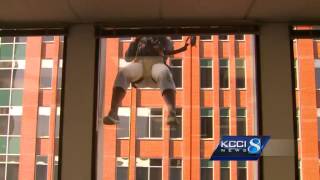 Rappelling down 300+ feet makes a towering impact