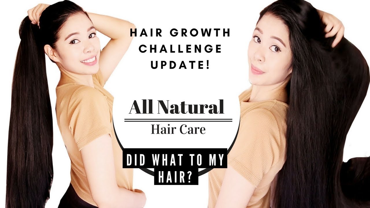 Hair Growth Challenge Update Using My All Natural Hair Care Line WHAT