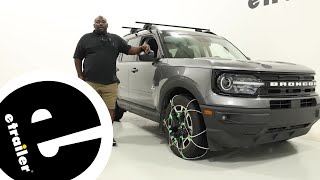etrailer | Installation Guide for the Titan Chain Cable Tire Chain on a 2022 Ford Bronco Sport