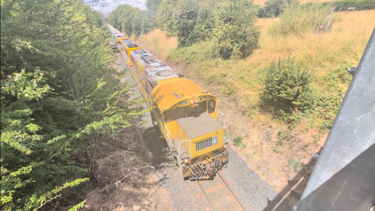 Tasrail 2054 2053 #46 Coal train Violet Banks