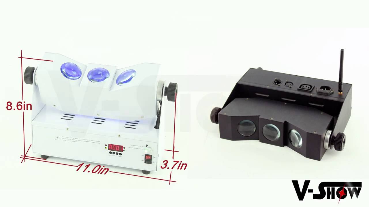 3x10w rgbw battery wireless dmx led wall washer /3 head led wash uplight