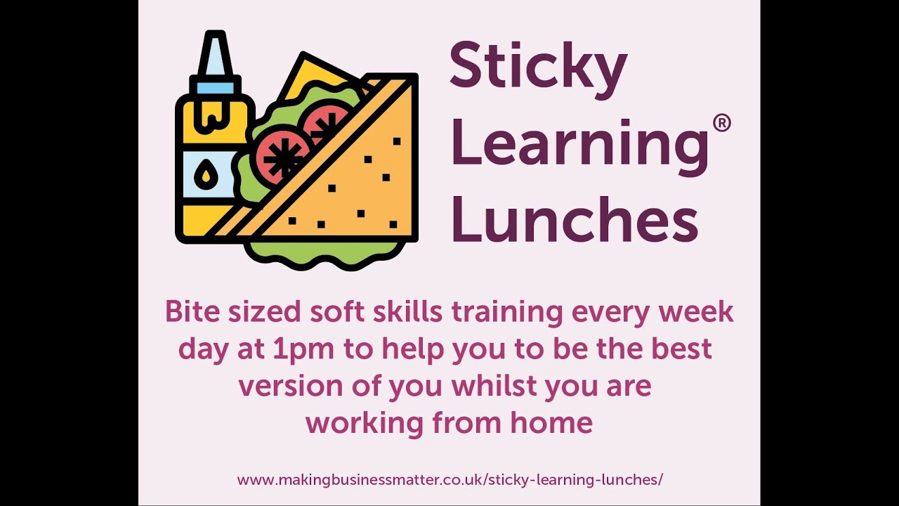 Sticky Learning ® Lunches: Having a Mental Health Conversation Bothers Me  - Part #1:  Mindset