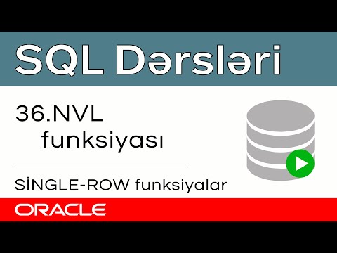 Oracle SQL dərsləri