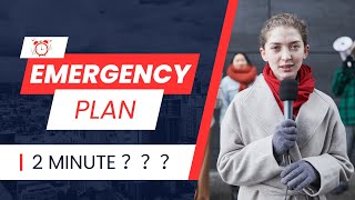 Make a 2 Minute Emergency Plan That Actually Works!