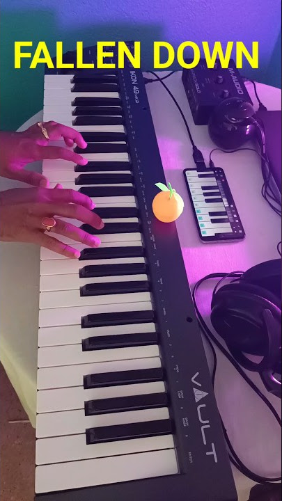 How to Play FALLEN DOWN on Piano Easy Tutorial #music #shorts #piano #viral
