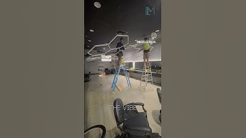 Hexagonal LED Ceiling Lights – Ultimate Garage & Workshop Upgrade! 💡✨