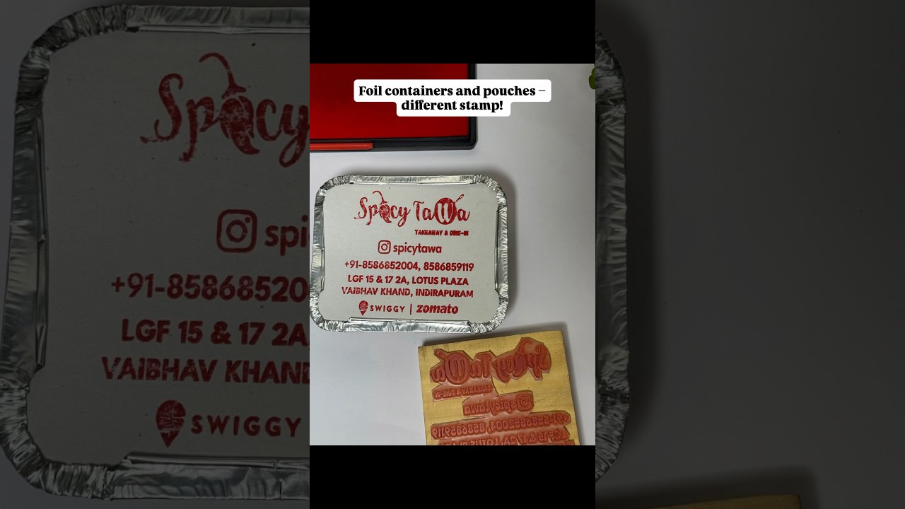 Foil Containers vs Pouches – Which Stamp Works Best? | Rubber Stamp vs Poly Stamp Explained