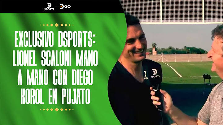 ¡EXCLUSIVO #DSPORTS! Lionel #SCALONI mano a mano con Diego #KOROL en #PUJATO