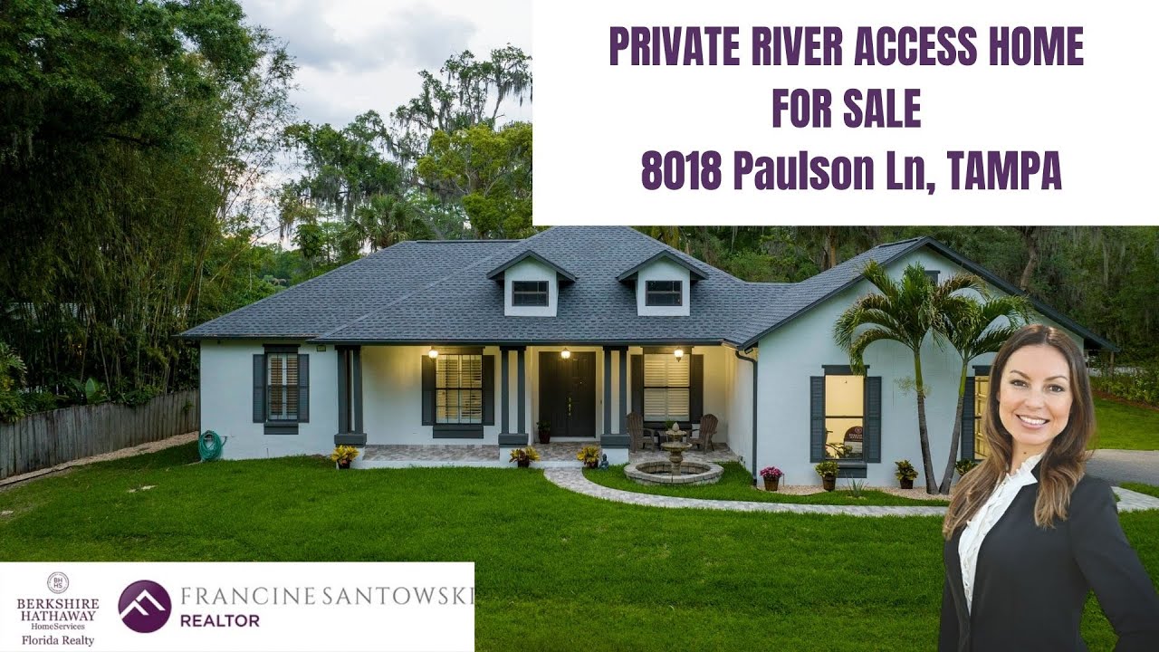 RIVERFRONT HOME FOR SALE HILLSBOROUGH RIVER ACCESS 8018 Paulson Ln
