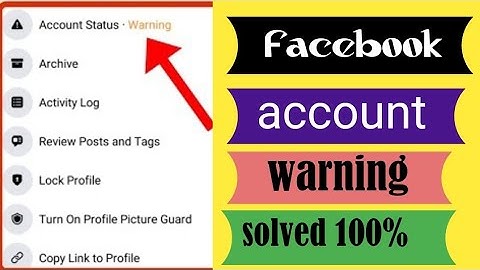 Facebook account warning problem solved | Facebook account warning problem| #warning2023 #facebook