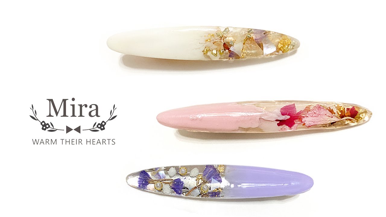 UVレジン.日本UV滴膠.乾燥花髮夾.手作飾品【Mira溫暖手作】