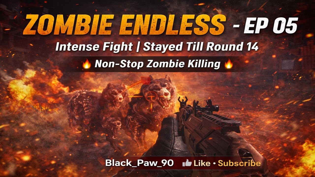 EP-05 Endless Zombie Mode 🧟 Non-Stop Killing Till Round 14 | COD Mobile