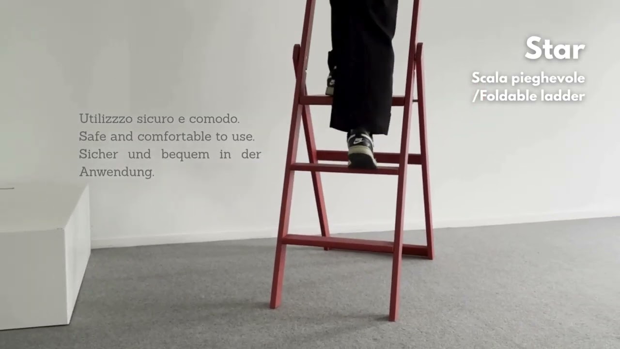 ⭐ STAR – La scala pieghevole compatta, sicura e comoda!