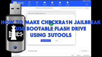 How To Make Checkra1n Jailbreak USB Bootable Flash Drive Using 3uTools - [romshillzz]