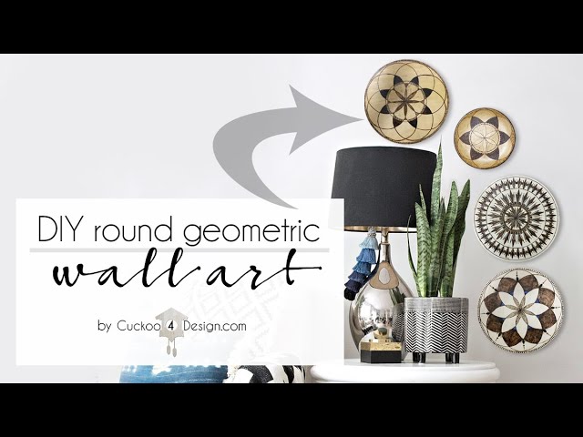 How to DIY geometric wood wall art (video tutorial included) - Cuckoo4Design