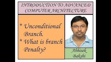 Computer Architecture 13: Unconditional branch