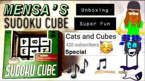 Mensa’s Sudoku Cube unboxing - 420 SUBSCRIBER SPECIAL 🥳