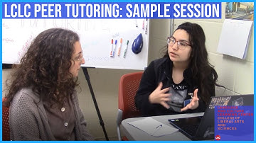 Watch a Peer Tutoring Session
