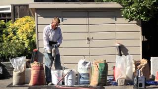 Mixing stucco with Lime additive extra workability