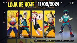 ? MIDORIYA e MAIS Nova Loja de Hoje Fortnite [11 de Maio 2024] Loja de Itens Fortnite Ao Vivo