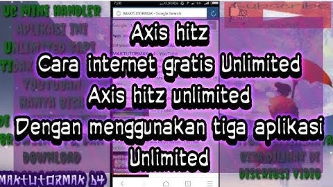 Axis Hitz OPOK UNLIMITED dengan Tiga Aplikasi