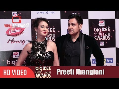 Preeti Jhangiani with Husband Parvin Dabas at Big Zee Entertainment Awards 2017 | #BigZeeAwards