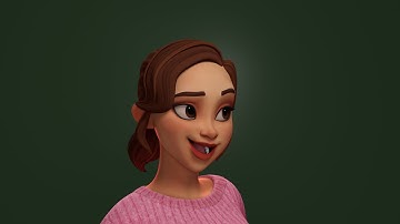 Animschool Facial rig render test