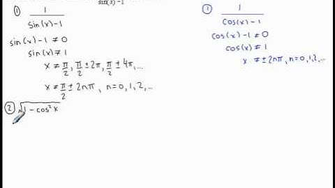 Domain & Range of Trigonometric Functions - Example 2