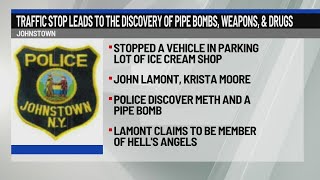 Traffic top leads to discovery of pipe bombs, weapons