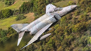 LOW FLYING  F-4 PHANTOMS NAVIGATE THE GREEK  MACH LOOP