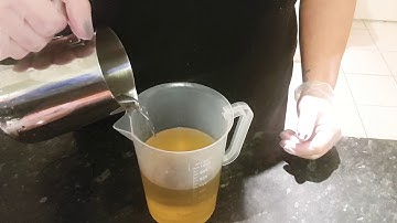 Making Rose Geranium cold process soap