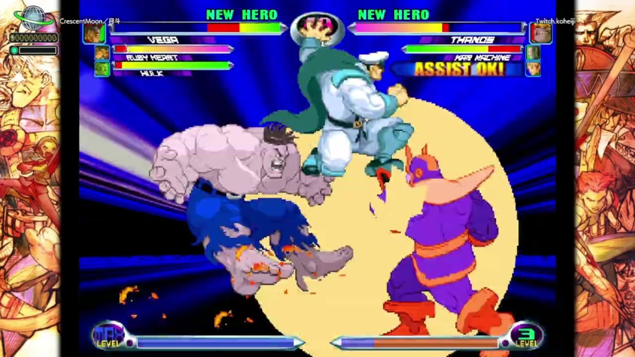 [Marvel vs Capcom 2]マブカプ２Steam対戦91[mvc2]