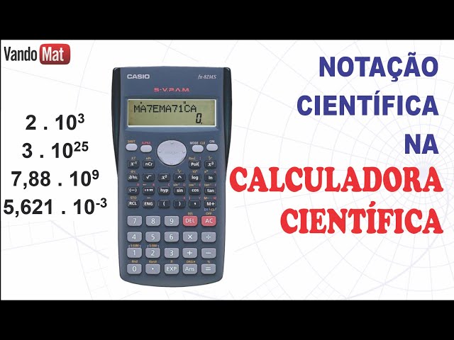 como transformar notação cientifica em numeros decimais na calculadora  cientifica 