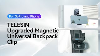 Telesin Upgraded Magnetic Universal Backpack Clip
