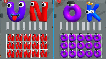 Max Level in Merge Alphabet Lore Run vs Merge Alphabet Monster Fusion (Alphabet ABC Letter Run) Game