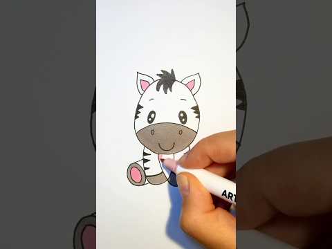 Easy Zebra Drawing Cute