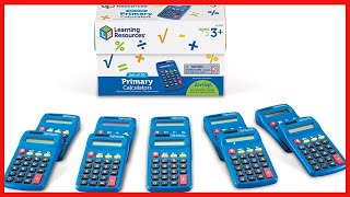 Learning Resources Primary Calculator - 10 Pieces, Ages 3+ Basic Solar Powered Calculators, Teacher