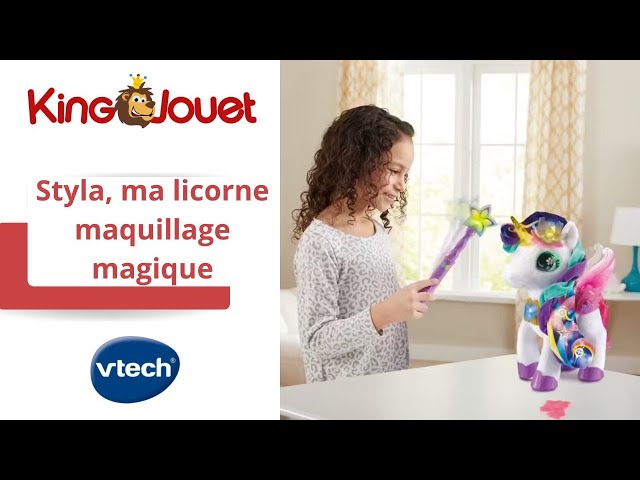 VTech - Peluche licorne interactive au maquillage magique - Styla