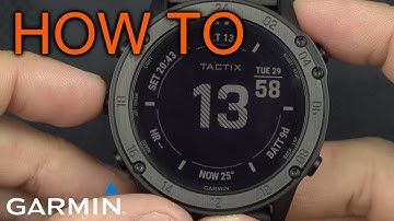 How to Edit Watchface on Garmin Tactix / Fenix
