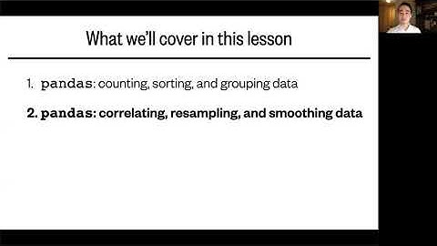 Lesson 15, Part 2: Correlating, resampling, and smoothing with Pandas