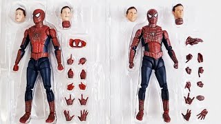 Spider-Man No Way Home S.H. Figuarts The Friendly Neighborhood Spider-Man C: сравнение двух bootleg