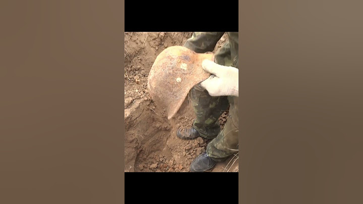 German helmet discovered in Stalingrad  - WWII