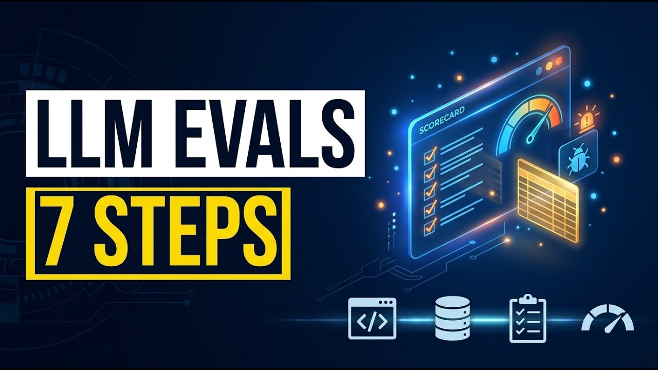 LLM Evaluation: 7-Step Process + Real Case Study - YouTube