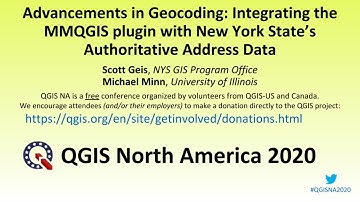 Advancements in Geocoding: Integrating the MMQGIS plugin with New York State’s Authoritative Address