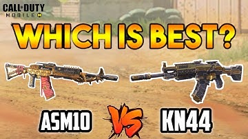 Call Of Duty Mobile : ASM10  vs  KN44  (Which Is Best Gun)  Assault Rifle #1