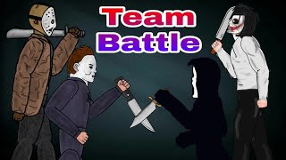 Jason Voorhees, Michael Myers vs Jeff the killer, Ghostface Team Battle [DC2]