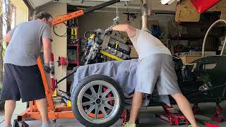 Time lapse - Factory Five MK4 Coyote + Tremec T56 removal