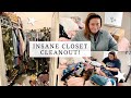 *INSANE* CLOSET CLEAN OUT! |Marie Kondo Method|