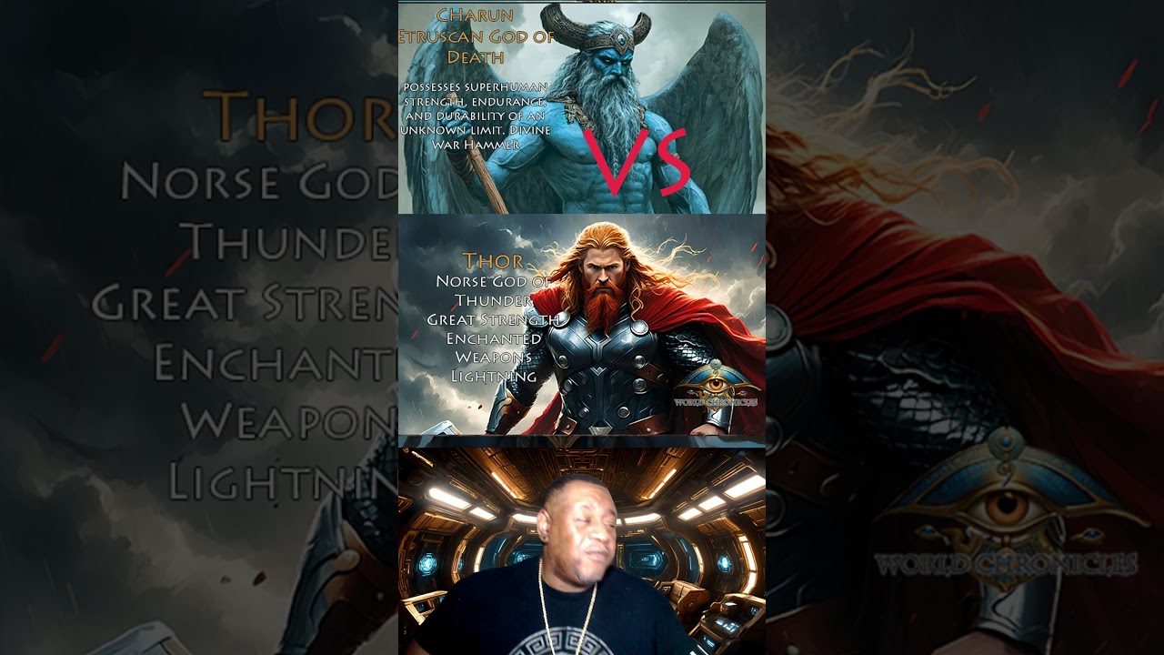 Most Powerful Gods - Charun Etruscan God of Death vs Thor Norse God of Thunder 
