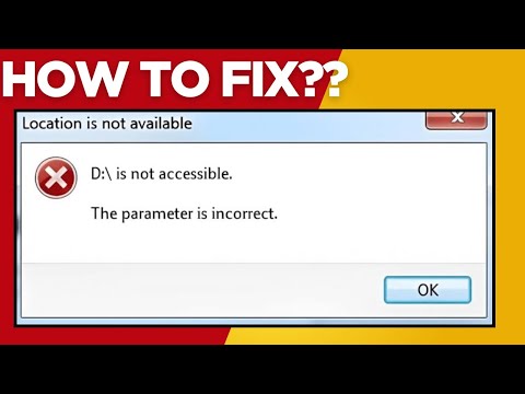 How To Fix Parameter Is Incorrect Error On External Hard Disk In Windows